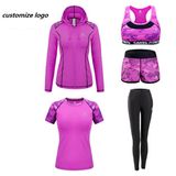 Women Fitness Wear Gym Sportswear Customized Printed Tracksuit