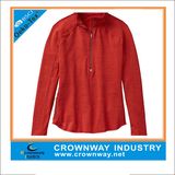 Custom Running Wild Half Zip Red Pretty Top for Women