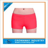 Plus Size Solid Color Gym Compression Shorts for Girls
