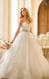 Strapless Sweetheart Bridal Ball Gowns Puffy Tulle Wedding Dress A095