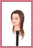 100% Human Hair Mannequin Head 22inches for Beauty School Training