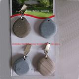 Set of Four Clip on Grey Pebble Table Cloth Weights Outdoor Garden Accessory/Stone Table Cloth Weights