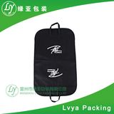 Promotional Custom Paris Style Black PP Non Woven Garment Suit Cover Bag