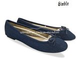 Soft Outsole Ballet Lady Woman Flat Shoes with Canvas Upper