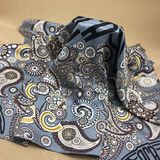 100% Silk Print Custom Made Scarf with Logo