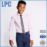 Pure Cotton Long Sleeve Formal Shirt and Tie for Middle School Uniform