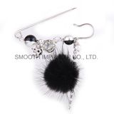 Fashion Wholesale Custom Rhinestone Pin Teapot Brooch Pompom Jewelry Pendant