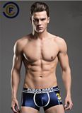 New Design Men's Boxer Brief Underwear with Light-Reflecting Effect