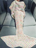 Wholesale Knitted Adult and Child Fleece Mermaid Tail Fleece Blanket Comfortable Soft Mermaid Blankets
