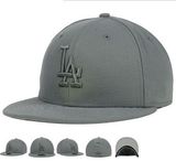 Gray Cotton Hip Hop Snap Back Baseball Cap