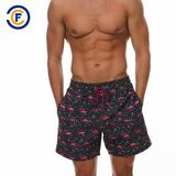 Oeko-Tex Full Waist Polyester Patterned Men Board Short Swimwear