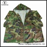 Jacket Style Military Camouflage Raincoat / Army Rain Wear