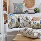 Cotton Linen Print Pillow Covers for Throw Pillows Bed Clearance