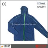 Melange Knitted Wear Polar Fleece Varsity Jacket