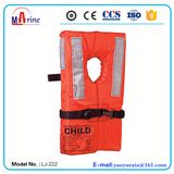 Orange Color Big Buoyancy Child Collar Style Life Jacket