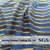 Design Stripe Polyester Organza Fabric for Lady's Dress