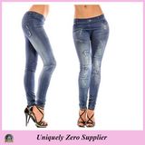 2016 Hot Sale Women Sexy Many Patterns Denim Jean Stretchy Leggings (89714)