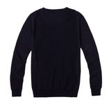 Classical Black Pure Color Knit Men Sweater