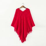 Womens Sweater Cardigan Wraps Winter Knitted Shawls Poncho (SP612)