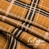 100% Polyester Plaid Printing Chiffon Fabric for Summer Dress