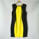 Ladies' Color Block Scuba Bodycon Dresses