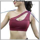 OEM Factory Gym Wear Hoodie One Shoulder Sports Bra