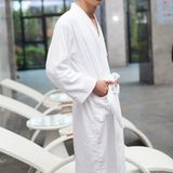 100% Cotton Terry Unisex Bathrobe for Adults