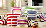 Transfer Printed Cushion Fashion Decorative Stripe Style Cushion