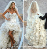 Cascading Ruffles Ball Gowns Jewelry Bridal Wedding Dresses E2083