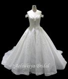 Aoliweiya Aolanes Ivory Srping Full Length Wedding Dress010417