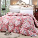 Flower Printing Down Quilt Percale Cotton Llightweight Quilts