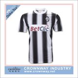 Sublimation Printing Moisture Wicking Juventus Soccer Jersey Football Shirt