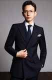 Economic Fashion Vest Pant Men Suit