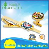 Custom Fashion Metal Enamel Cufflink and Tie Clip for Men