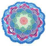 Customized Polyester Round Beach Towel Beach Sitting Mats Yoga Mat Wall Hanging Ornaments