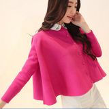 Factory Wholesale Women Knit Cape (BTQ085)