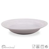 23cm Ceramic Soup Plate with Ce Certificate