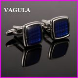 VAGULA Quality Brass Silver Cuff Links (HL10124)