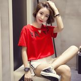 Custom Letter Printing Cheap Short Sleeve From China