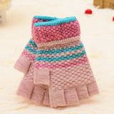 Fashion Women Winter Outdoor Sport Warm Knitted Fingerless Gloves