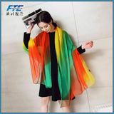 China 100% Silk Digital Print Shawl Silk Scarf Fashion Silk in Chiffon