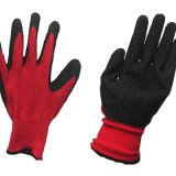 Good Quality Nylon Safety Glove with Crinkle Latex
