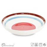 Simple Handpainted Circle Ceramic Soup Bowl