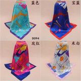Ladies 90*90cm 100% Polyester Satin  Big Square Scarves
