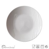 Simply White Porcelain Embossed Salad Plate