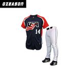 Specialized Sportswear Manufacturer Custom Breathable Polyester Baseball Uniform (B017)