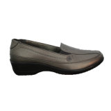 Factory Price Fashion Women Casual Slip-on Genuine Leather Shoes