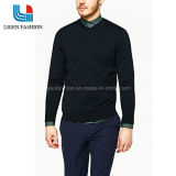 Men's V-Neck Knit Sweater Jumper with Long Sleeve