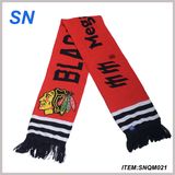 2018 China OEM Fashion Knitted Football Scarf