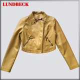 Sell Well New Design PU Jacket for Women